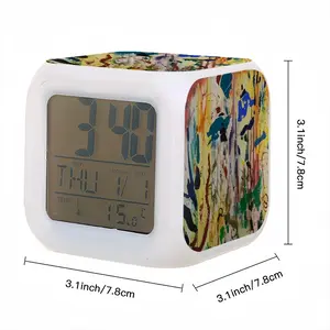 Mythological Garden Colorful Mood Clock