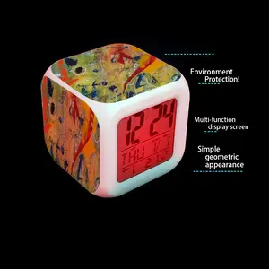 House Number Twelve Colorful Mood Clock