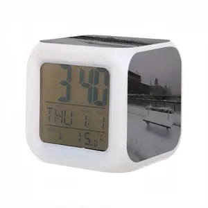 Winter In Paris From Arcole Bridge Colorful Mood Clock