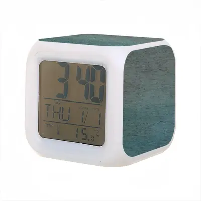 Hazy Shades Of Blue Colorful Mood Clock