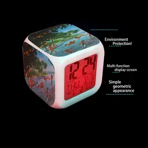 Frolicking On A Break Colorful Mood Clock