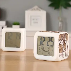 Solemn Faces Colorful Mood Clock