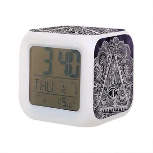 The All Seeing Eye Colorful Mood Clock