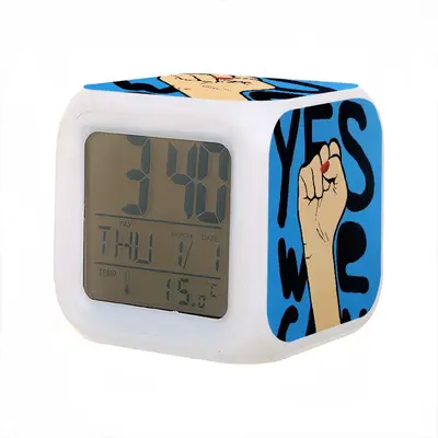 Yes We Can Colorful Mood Clock