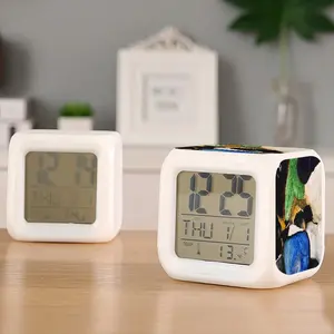 Half Black Utopia Colorful Mood Clock