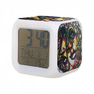 We Are All Connected Colorful Mood Clock