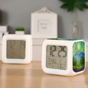 Mysterious Full Moon Colorful Mood Clock