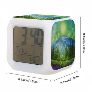 Mysterious Full Moon Colorful Mood Clock