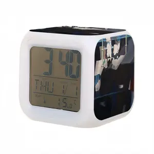 Black Colorful Mood Clock