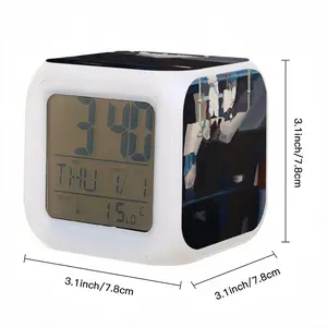 Black Colorful Mood Clock