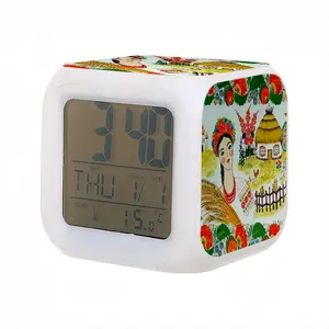 Countryside Romance Colorful Mood Clock