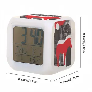 Wwf Przewalskis Horse Colorful Mood Clock