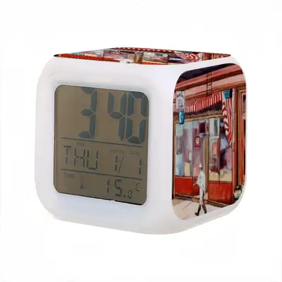 Brooklyn Heights Deli Colorful Mood Clock