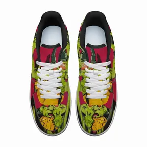 Men Green Alien Wizard Low Top Shoes