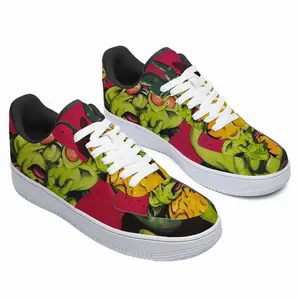 Men Green Alien Wizard Low Top Shoes