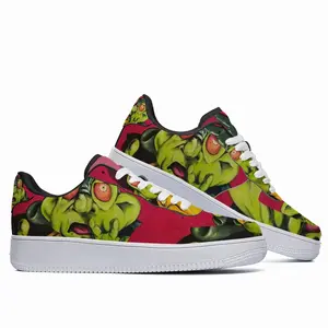 Men Green Alien Wizard Low Top Shoes