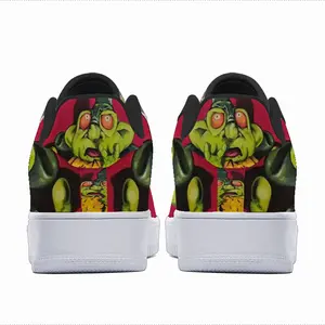 Men Green Alien Wizard Low Top Shoes