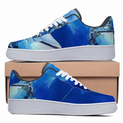 Men Miami Palms - Summer Blue Sky Sea Low Top Shoes