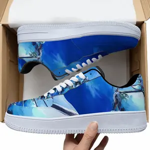 Men Miami Palms - Summer Blue Sky Sea Low Top Shoes