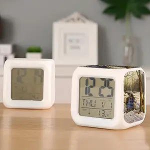 Early Spring Realism Colorful Mood Clock