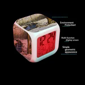 Early Spring Realism Colorful Mood Clock