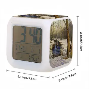 Early Spring Realism Colorful Mood Clock