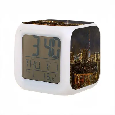 Moscow Tv Tower Colorful Mood Clock