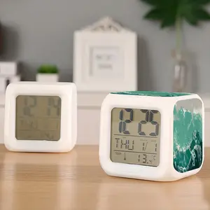 Rising Sea Colorful Mood Clock