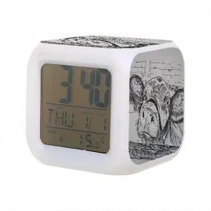 Kilroy Cow Colorful Mood Clock