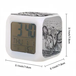 Kilroy Cow Colorful Mood Clock