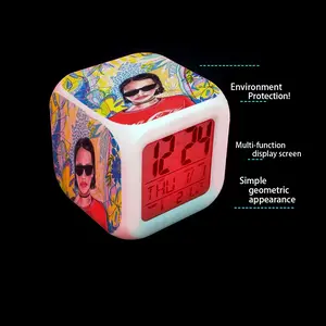 Coca Cola Girl Colorful Mood Clock