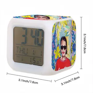 Coca Cola Girl Colorful Mood Clock