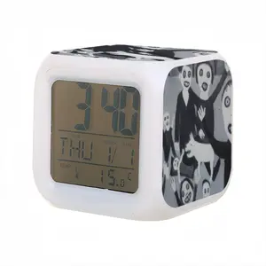 Picnic In The Park Colorful Mood Clock