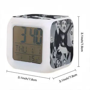 Picnic In The Park Colorful Mood Clock