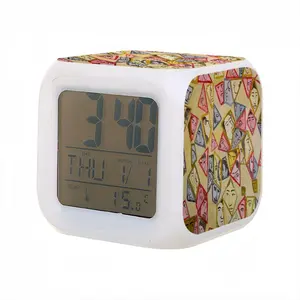 Rain Colorful Mood Clock