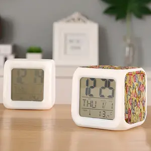 Rain Colorful Mood Clock