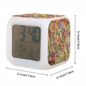 Rain Colorful Mood Clock