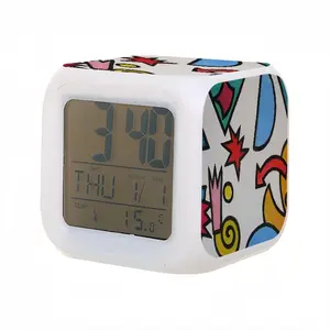 Palace Garden Colorful Mood Clock