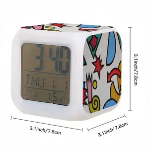 Palace Garden Colorful Mood Clock