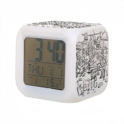 Battleground Colorful Mood Clock