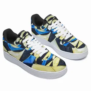 Men Brown Gold Blue Trydich Low Top Shoes