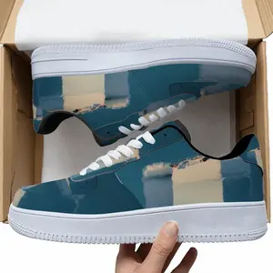 Men Deep Blue Low Top Shoes