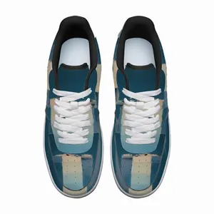 Men Deep Blue Low Top Shoes