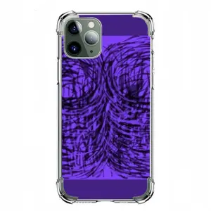 Purple Swirl iPhone11 Pro Phone Case (Silicone)