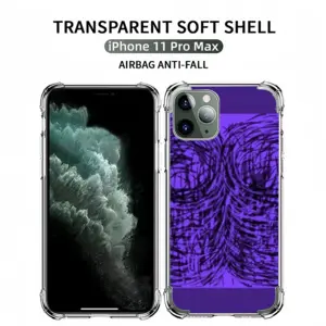 Purple Swirl iPhone11 Pro Phone Case (Silicone)