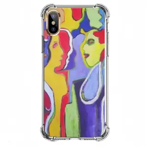 Woman Talk iPhone XS Phone Case (Silicone)