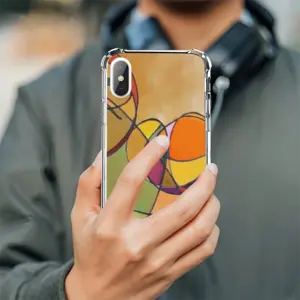 Fake Stained Glass 1 iPhone XS Phone Case (Silicone)