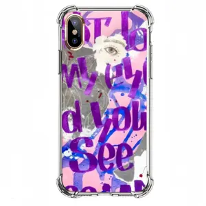 Just Look iPhone XS Phone Case (Silicone)