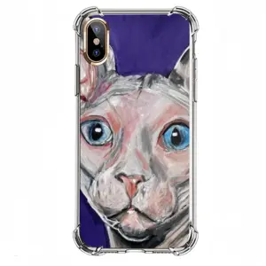 Bald Cat iPhone XS Phone Case (Silicone)