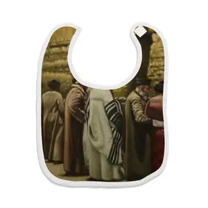 Jewish Pilgrims At The Western Wall Baby Drool Towel